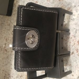 Coach Black soft leather wallet